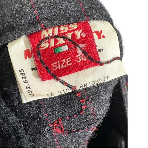 Vintage Miss Sixty Y2k Low Rise Boot Cut Pants Size 30 - Picture 9 of 9